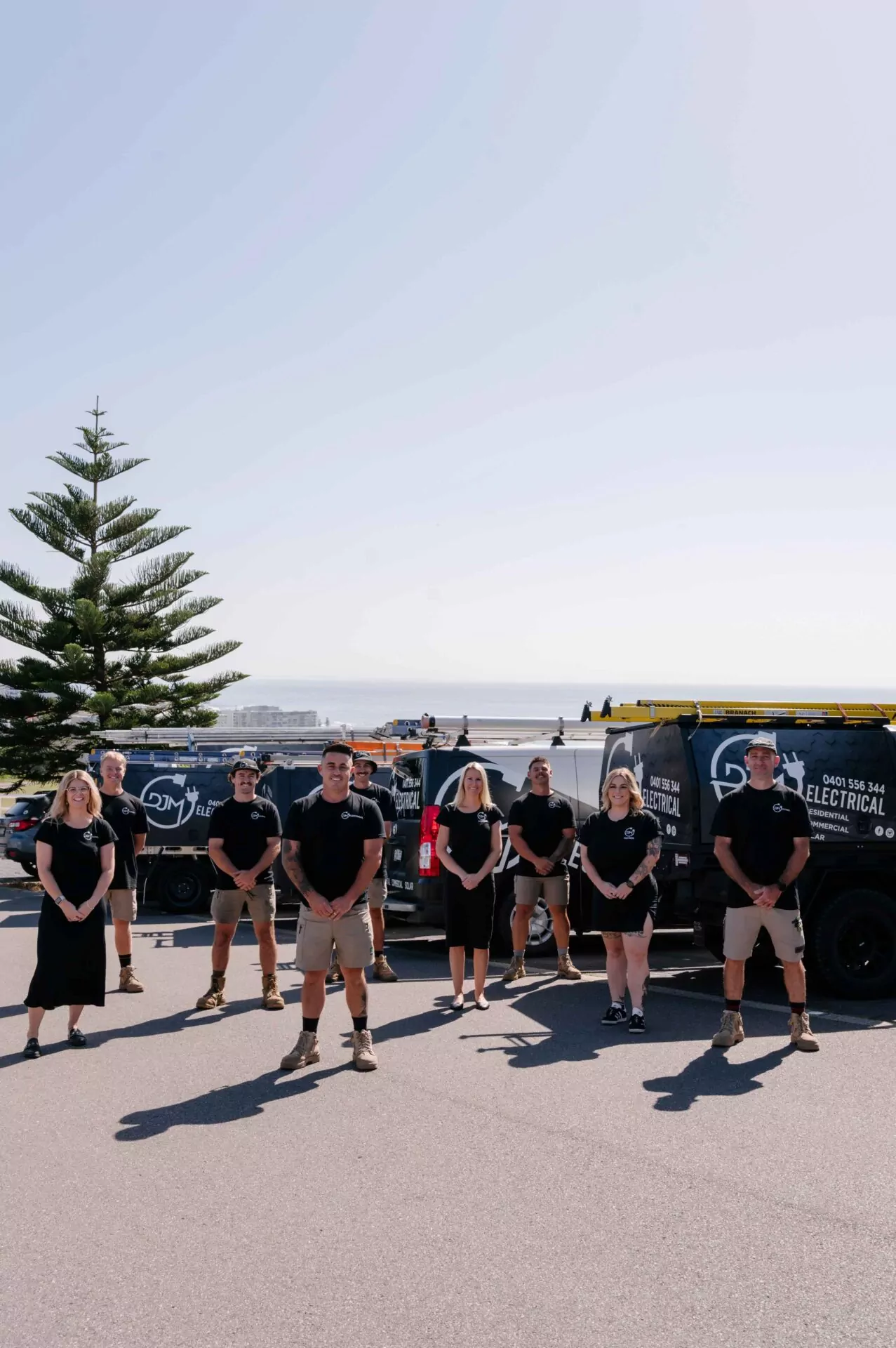 The DJM Electrical team